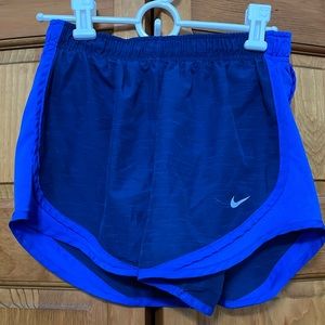 Nike Dri-Fit Running Shorts, Blue, Size Small
